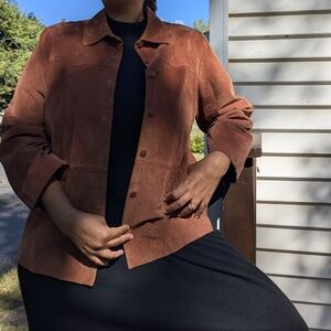 Y2K Massini Brown Suede Jacket